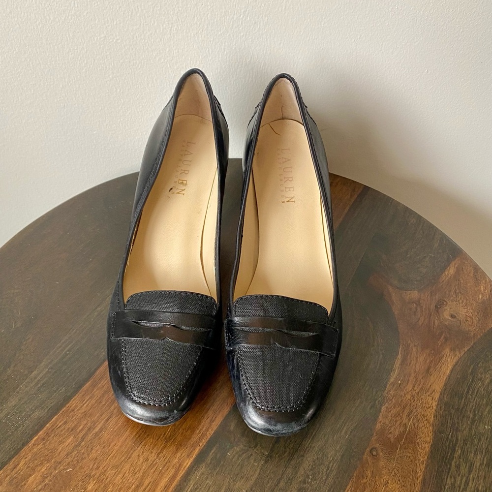 Ralph Lauren vintage heeled loafers